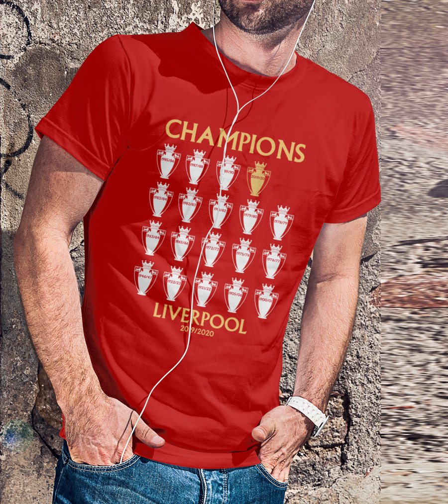 Champions Liverpool 2019/2020 Premier League Titles T-Shirt