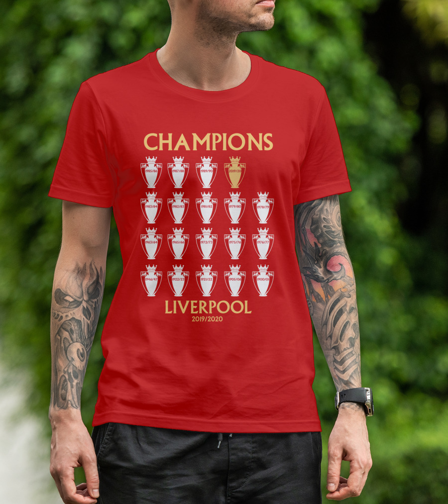 Champions Liverpool 2019/2020 Premier League Titles T-Shirt
