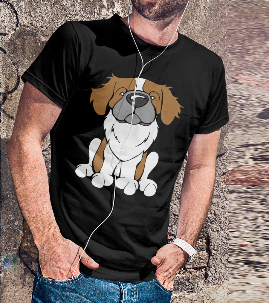 Tibetan Spaniel Cartoon Dog T-Shirt