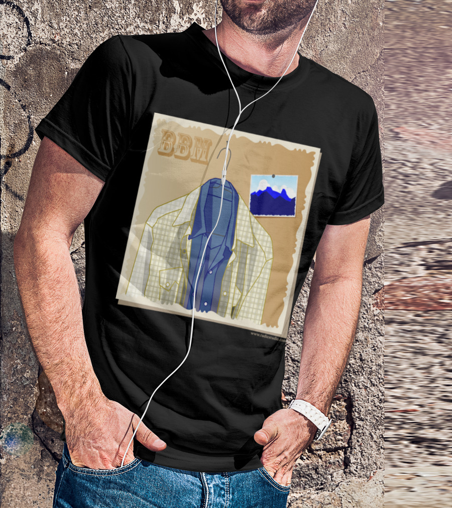 BBM Cowboy Shirt And Mountain Photo Art With Western T-Shirt