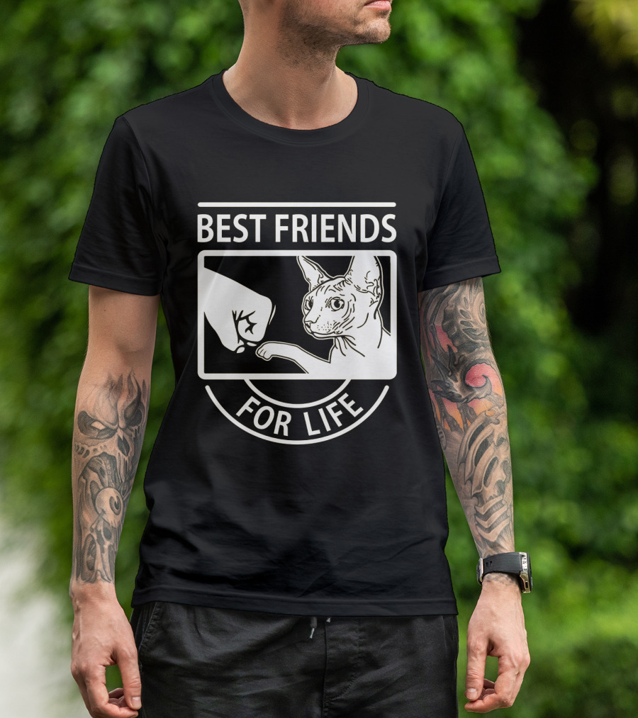 BEST FRIENDS FOR LIFE FIST BUMP CAT T-Shirt