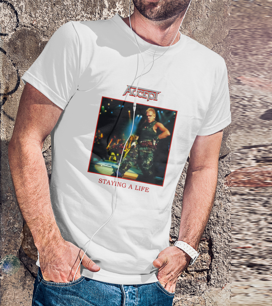 ACCEPT BAND STAYING A LIFE LIVE PERFORMANCE T-Shirt