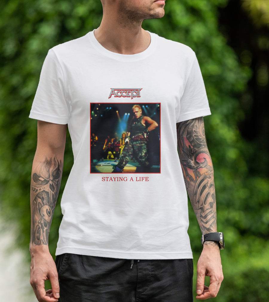 ACCEPT BAND STAYING A LIFE LIVE PERFORMANCE T-Shirt