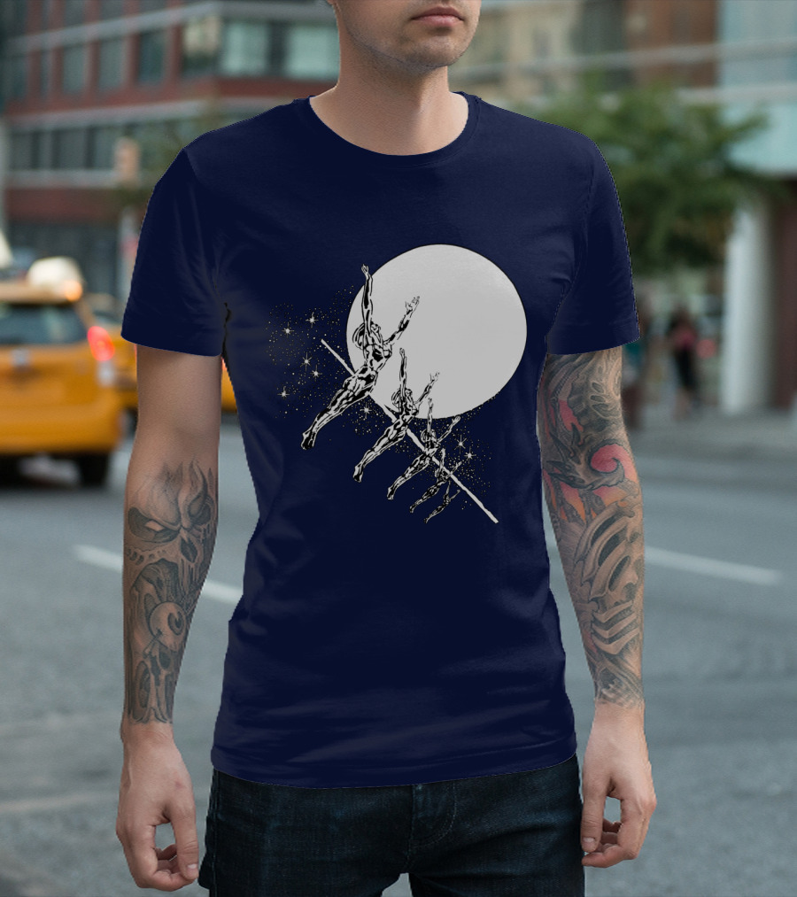 HAWKWIND BAND SPACE THEMED ASTRONAUTS MOON JUMPING T-Shirt