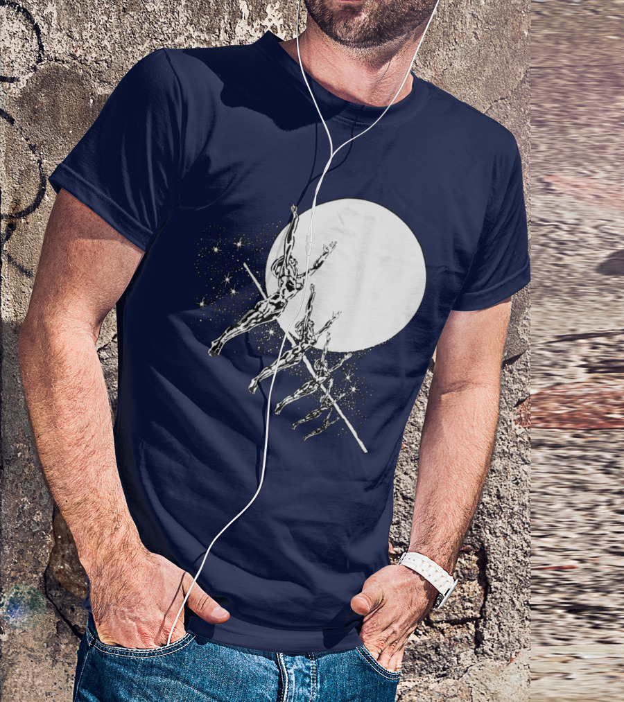 HAWKWIND BAND SPACE THEMED ASTRONAUTS MOON JUMPING T-Shirt