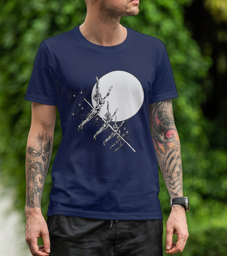 HAWKWIND BAND SPACE THEMED ASTRONAUTS MOON JUMPING T-Shirt