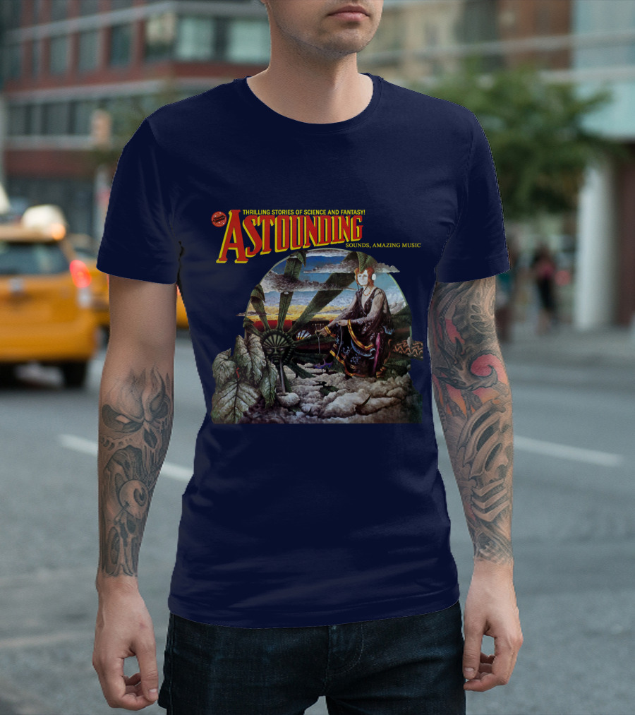 Thrilling Stories of Science and Fantasy Astounding Sounds Amazing Music T-Shirt