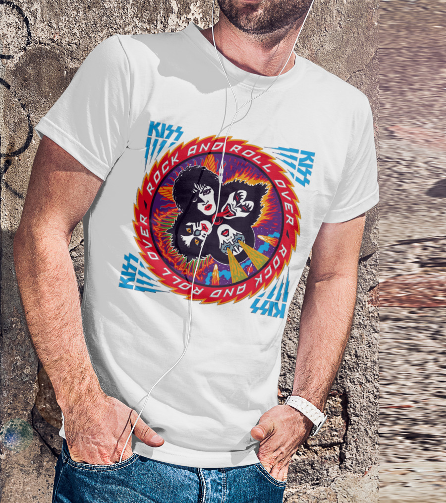 KISS Rock And Roll Over Vintage Album Cover T-Shirt