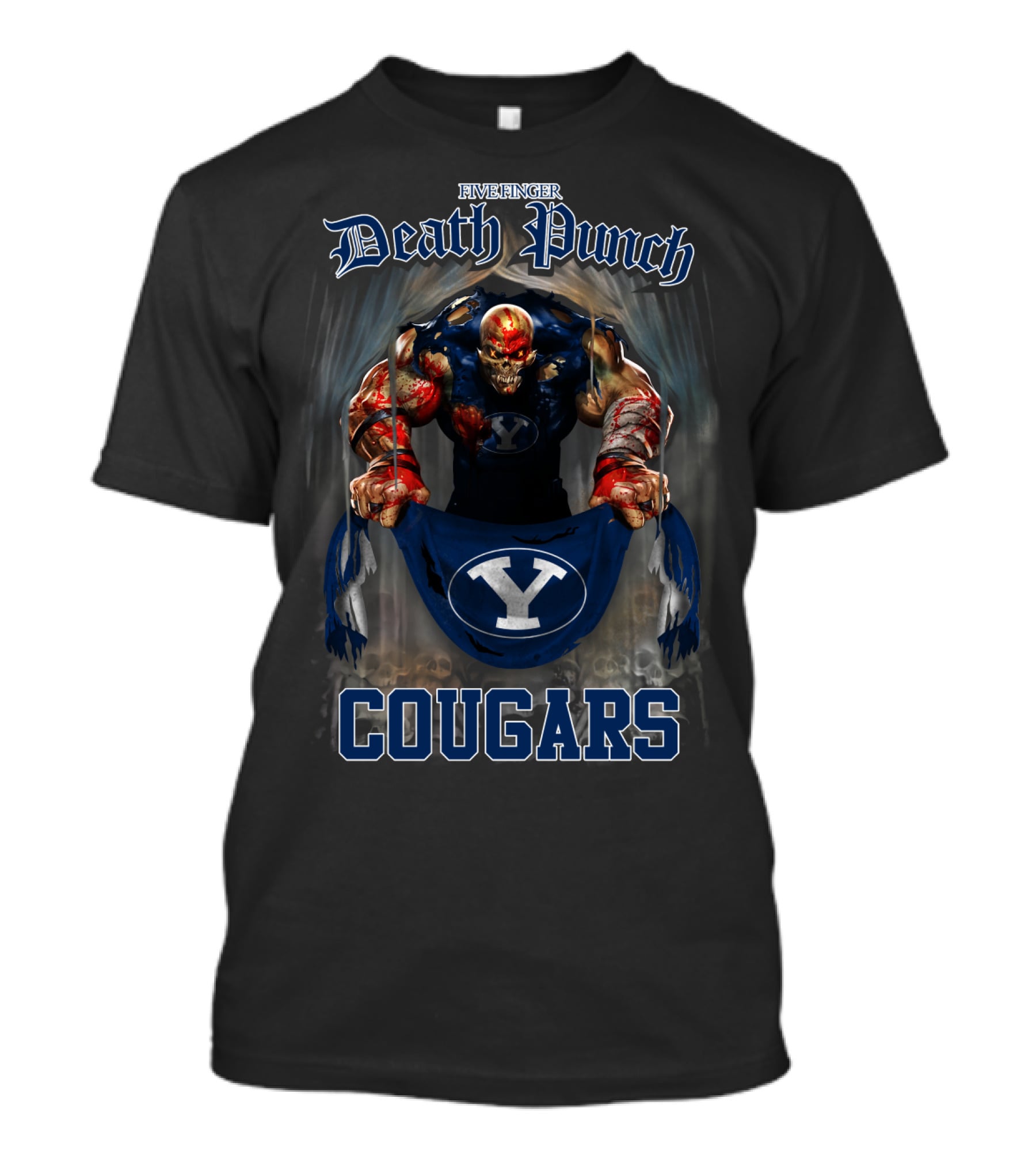 Five Finger Death Punch Byu Cougars T-Shirt
