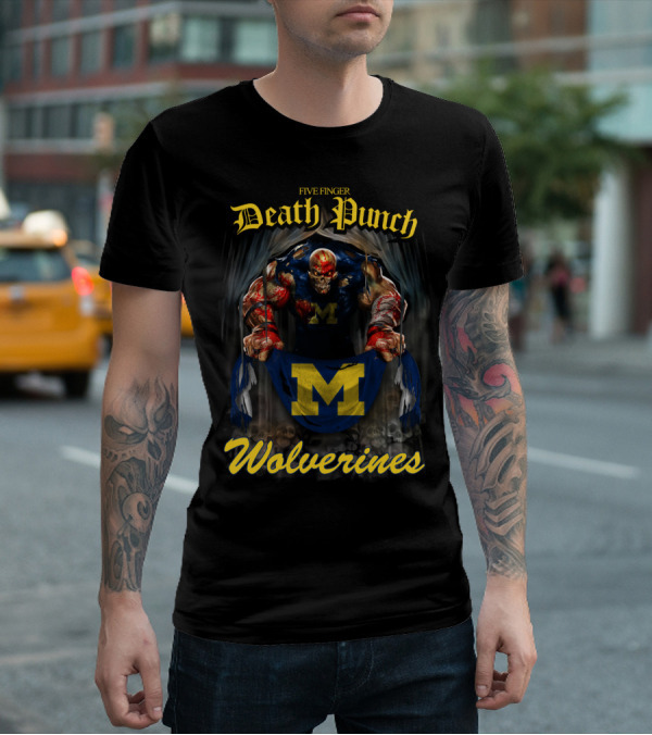 Five Finger Death Punch Michigan Wolverines T-Shirt
