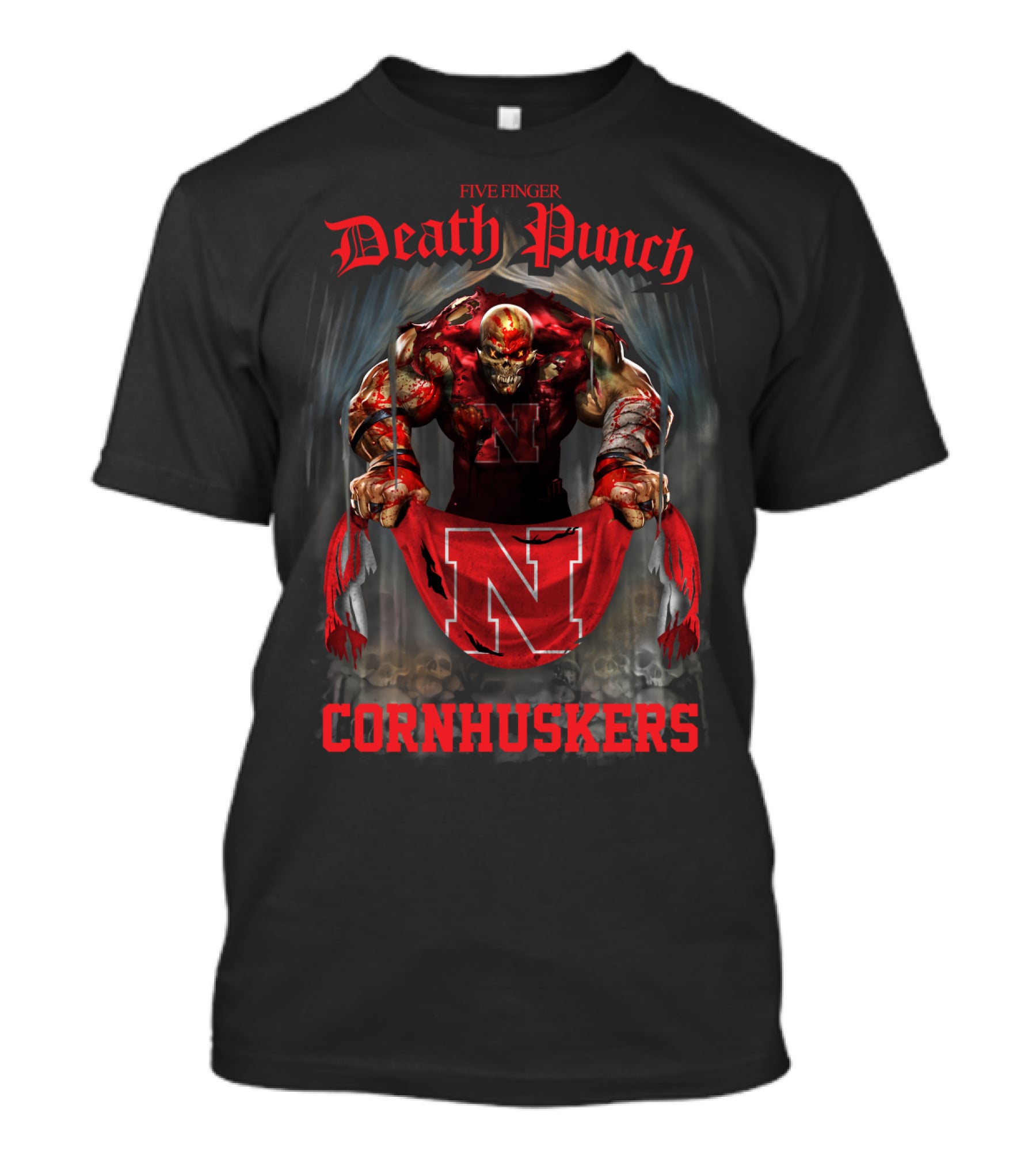 Five Finger Death Punch Nebraska Cornhuskers T-Shirt