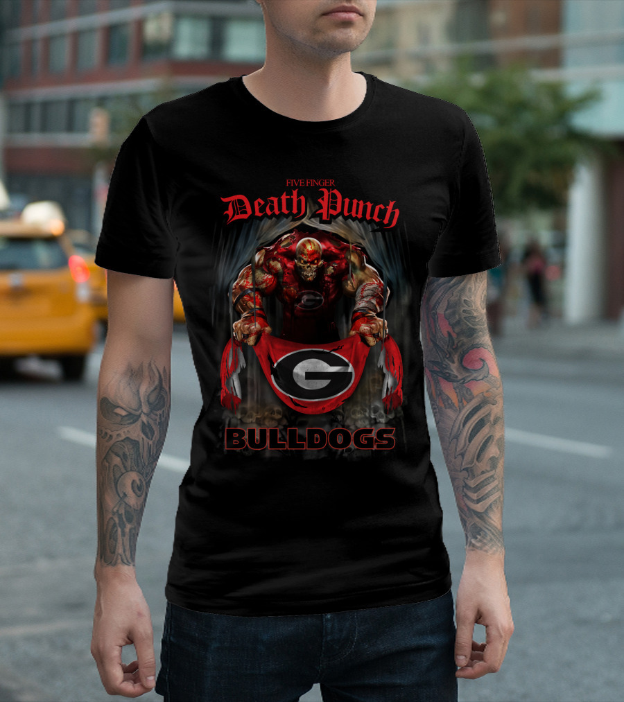 Five Finger Death Punch Georgia Bulldogs T-Shirt