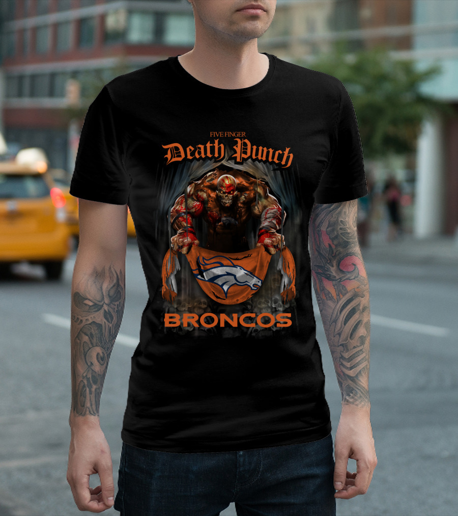 Five Finger Death Punch Broncos T-Shirt