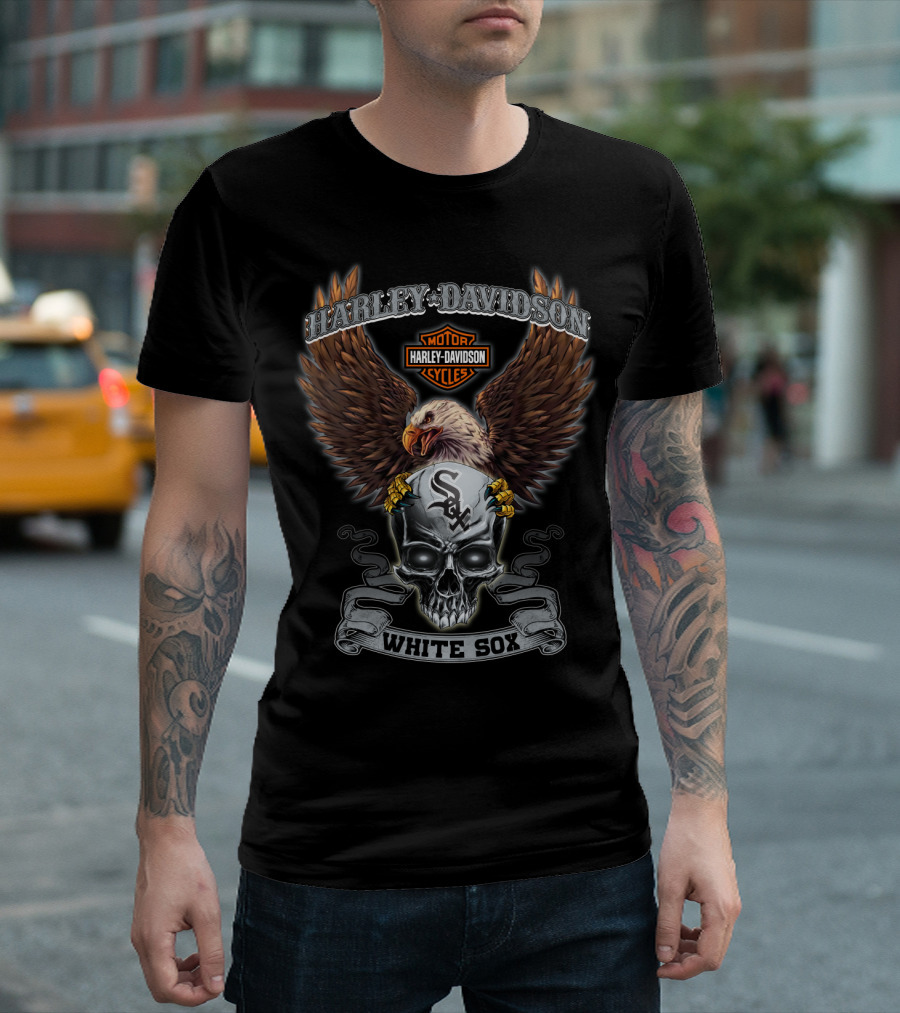 Harley Davidson Motor Cycles White Sox T-Shirt