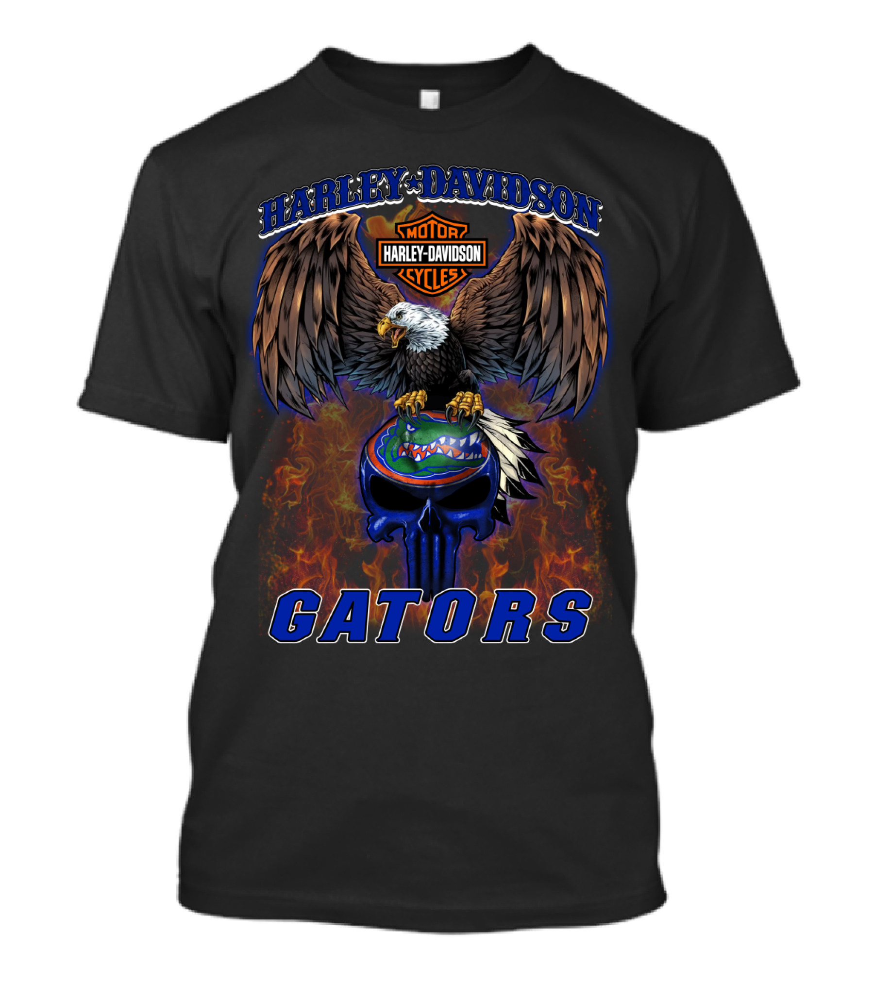 Harley Davidson Motorcycles Eagle Gators T-Shirt