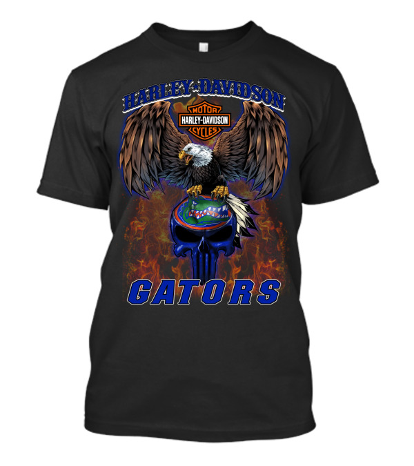 Harley Davidson Motorcycles Eagle Gators T-Shirt