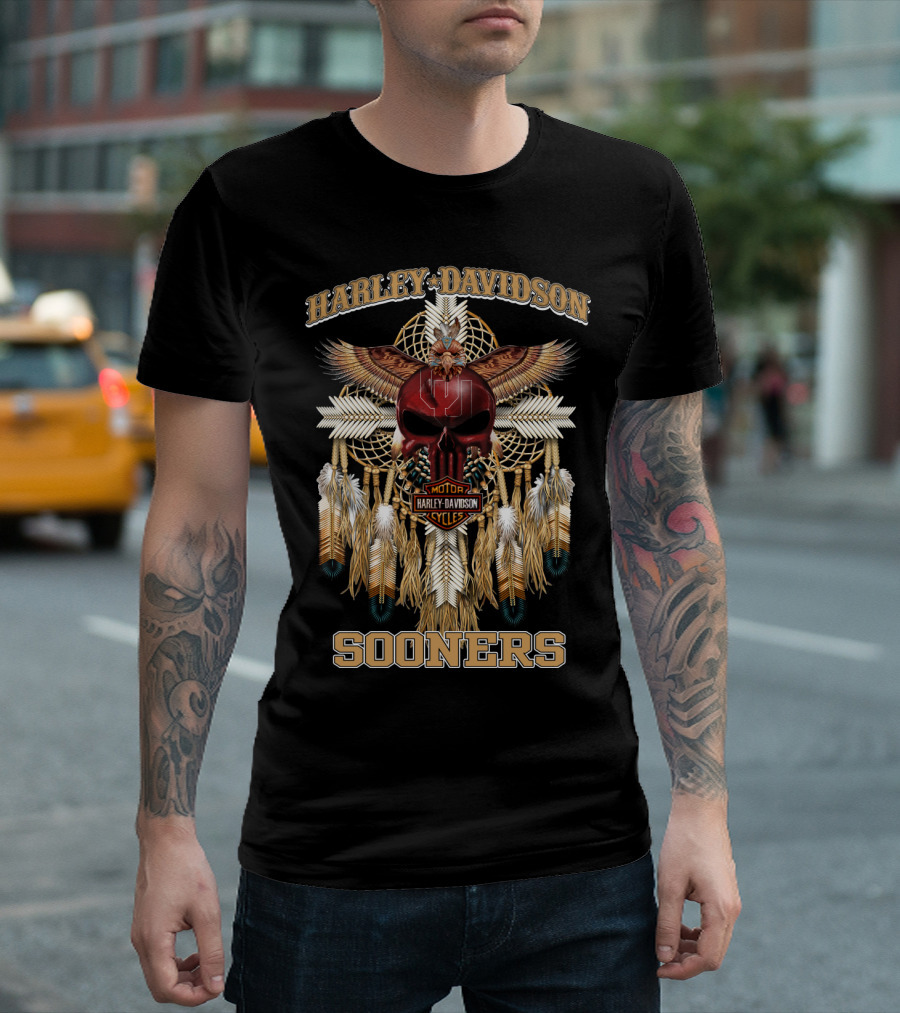 Harley Davidson Motor Cycles Sooners T-Shirt