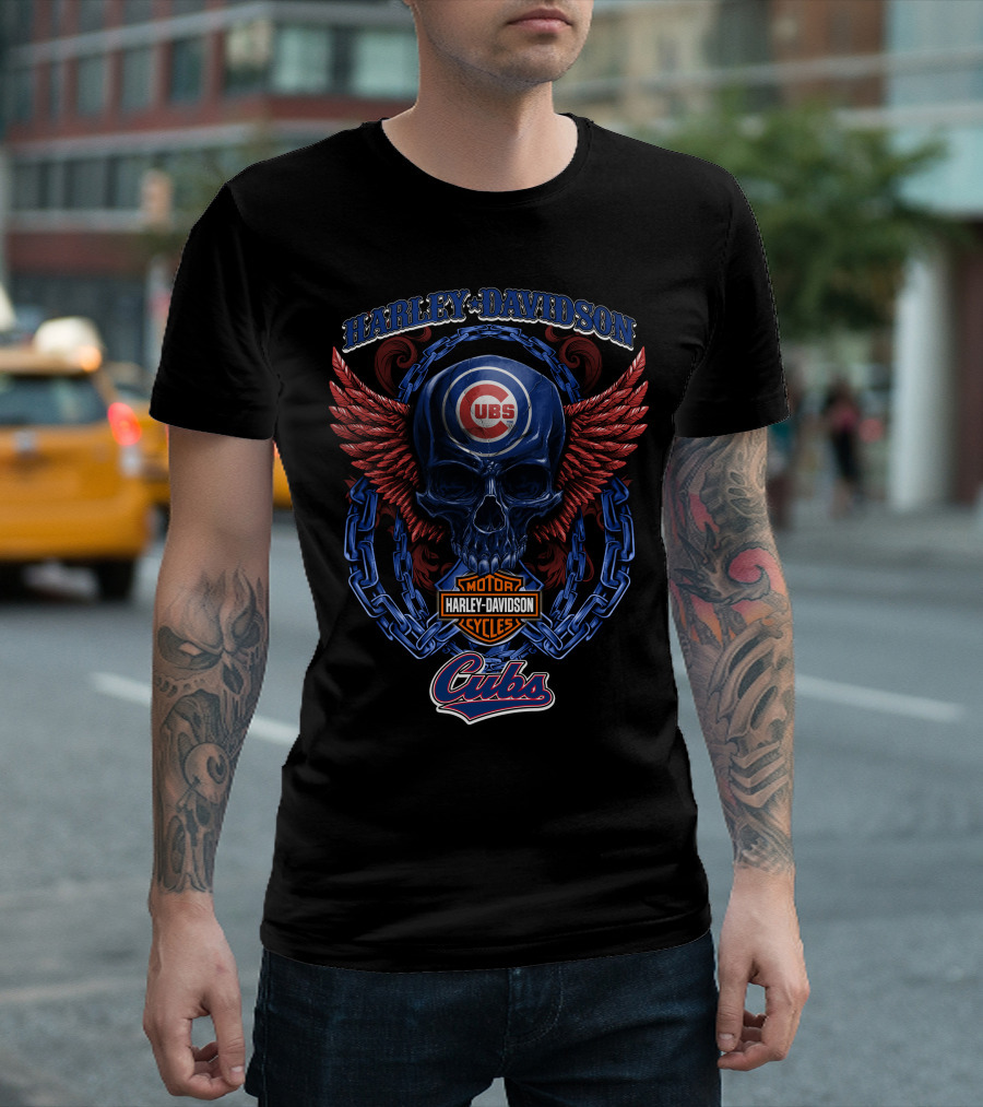 Harley Davidson Cubs Skull Logo Hd T8M5 T-Shirt