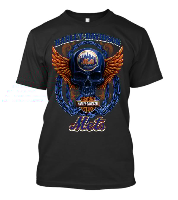 Harley Davidson New York Mets Motor Cycles Hd T8M5 T-Shirt