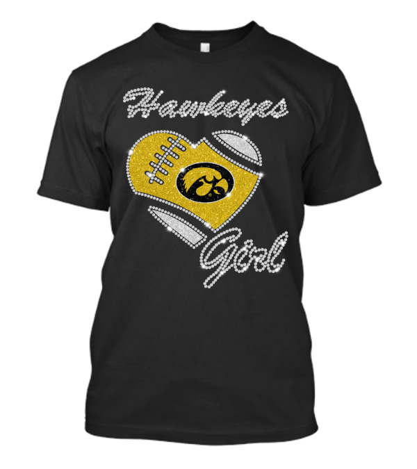 Hawkeyes Girl Iowa Football Heart Dntee25 T-Shirt