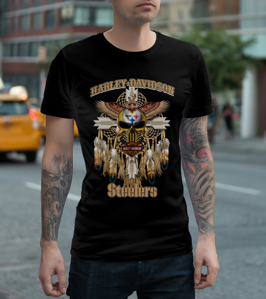 Harley Davidson Steelers Native Hd05 Pittsburgh T-Shirt