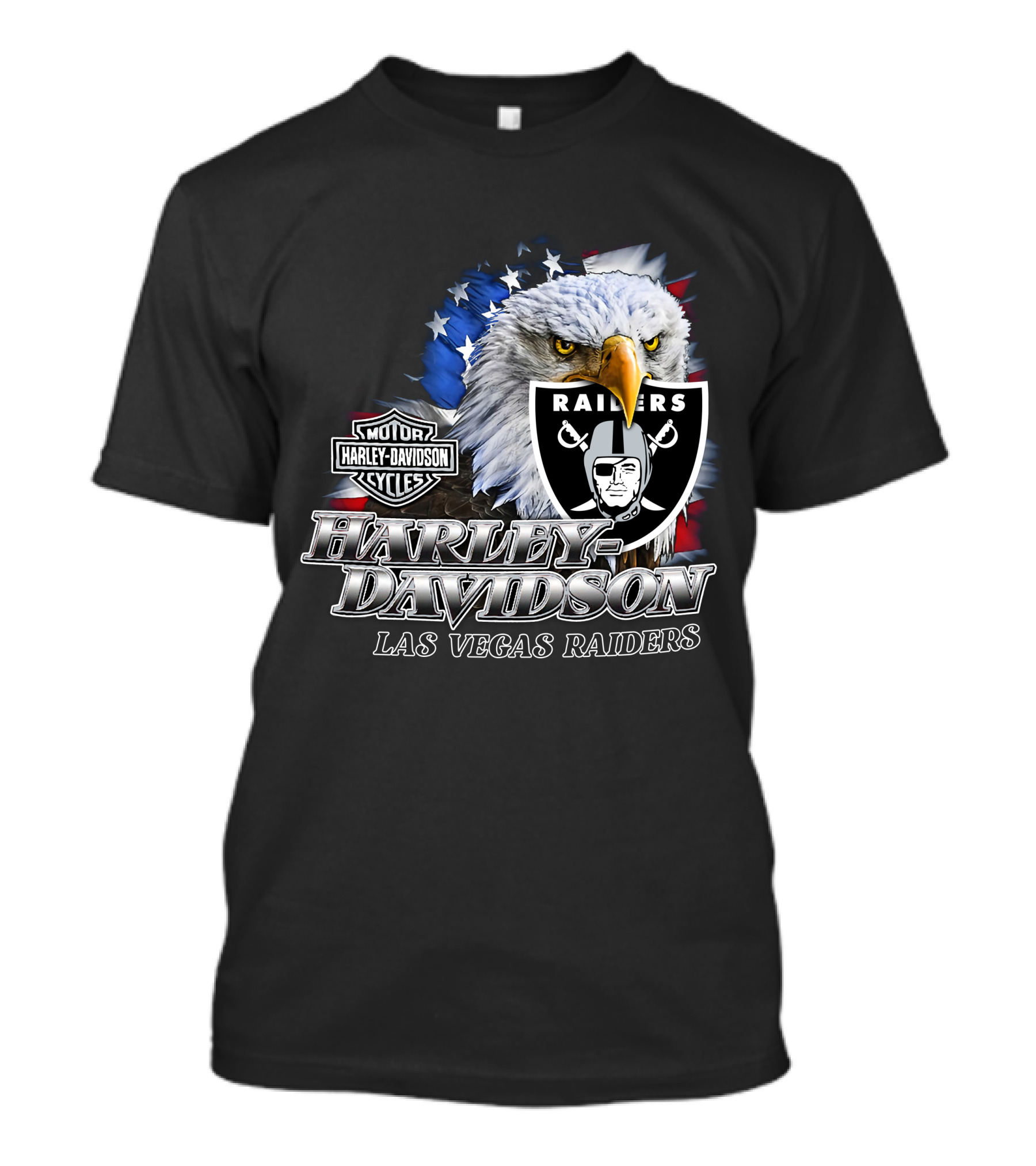 Harley Davidson Las Vegas Raiders Nfl Eagles T-Shirt