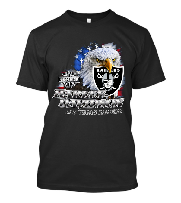 Harley Davidson Las Vegas Raiders Nfl Eagles T-Shirt