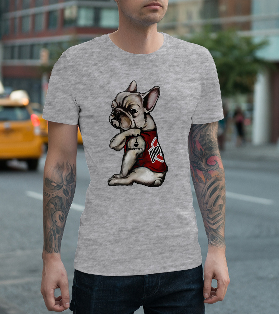 Ohio Bulldog I Love Buckeyes OSU T-Shirt