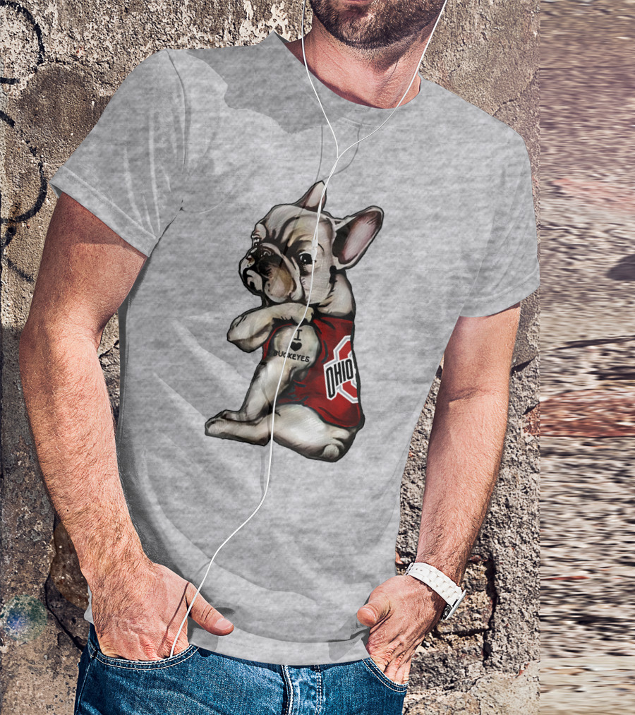 Ohio Bulldog I Love Buckeyes OSU T-Shirt