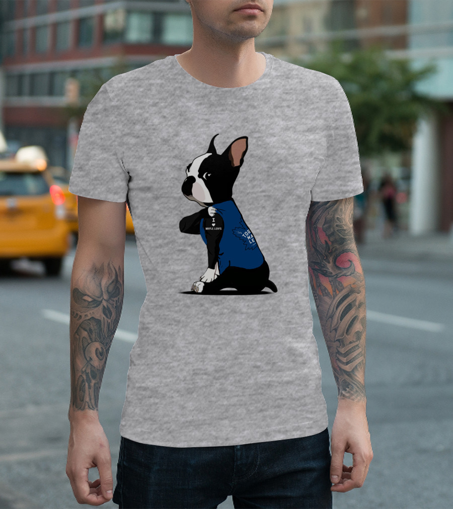 Toronto Maple Leafs I Love Maple Leafs Bulldog T-Shirt