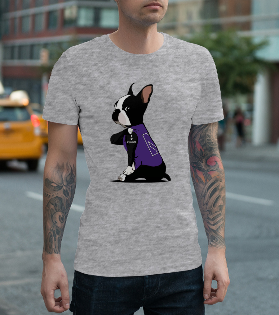 Northwestern Wildcats I Love Bulldogs T-Shirt