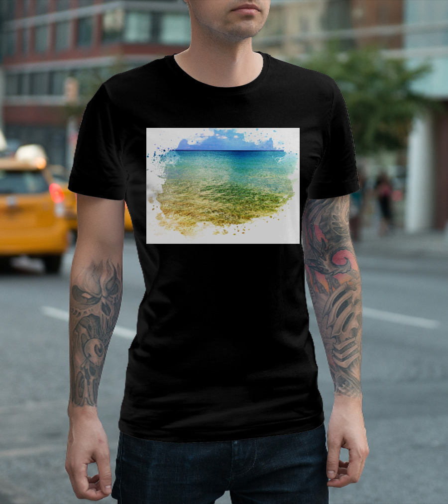 Lake Worth Beach Ocean Waves Scenic View T-Shirt