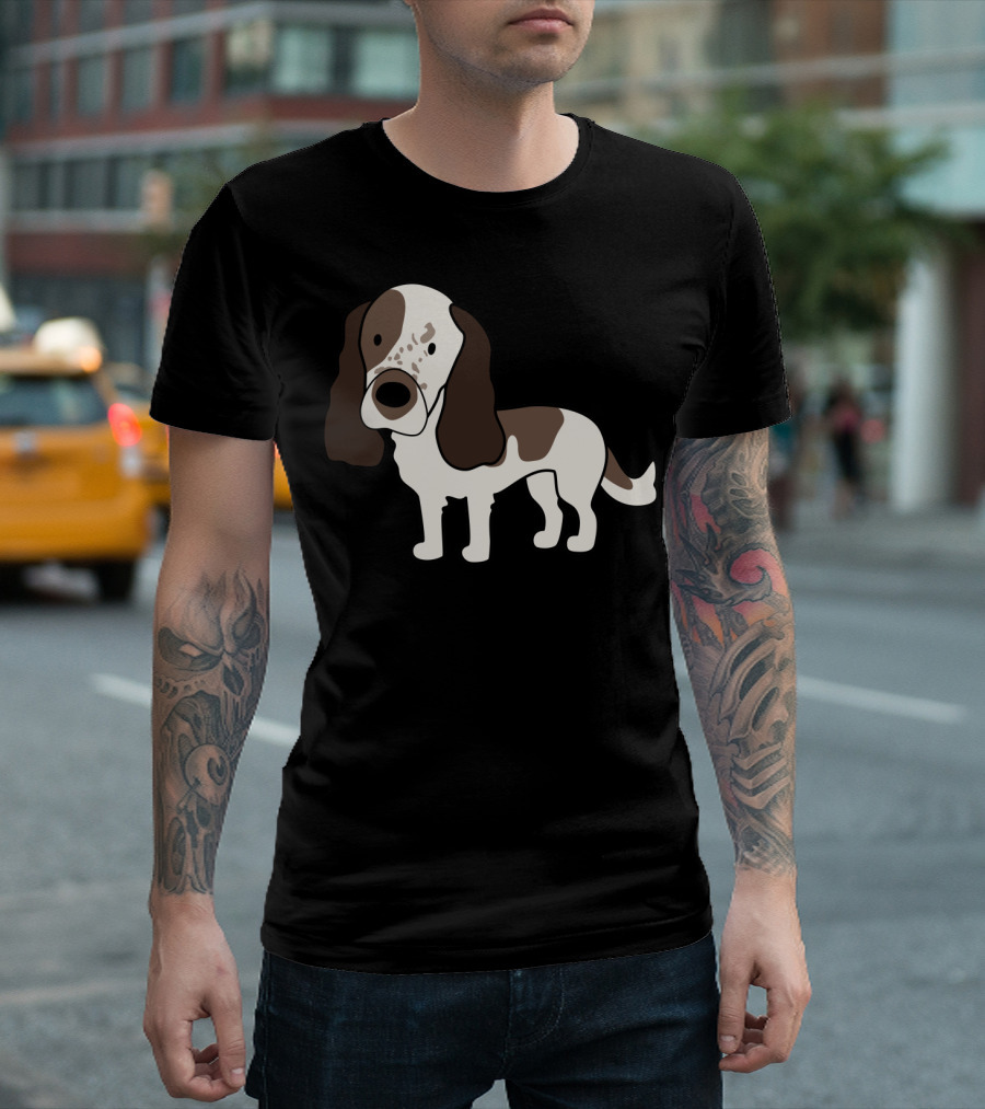 Luna The English Springer Spaniel Cartoon T-Shirt