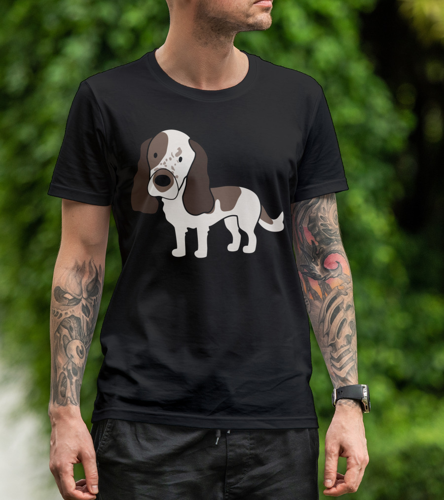 Luna The English Springer Spaniel Cartoon T-Shirt