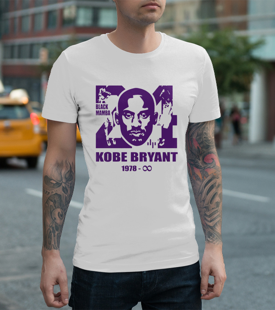 Kobe Bryant Black Mamba Legend Never Die 1978 Infinity T-Shirt