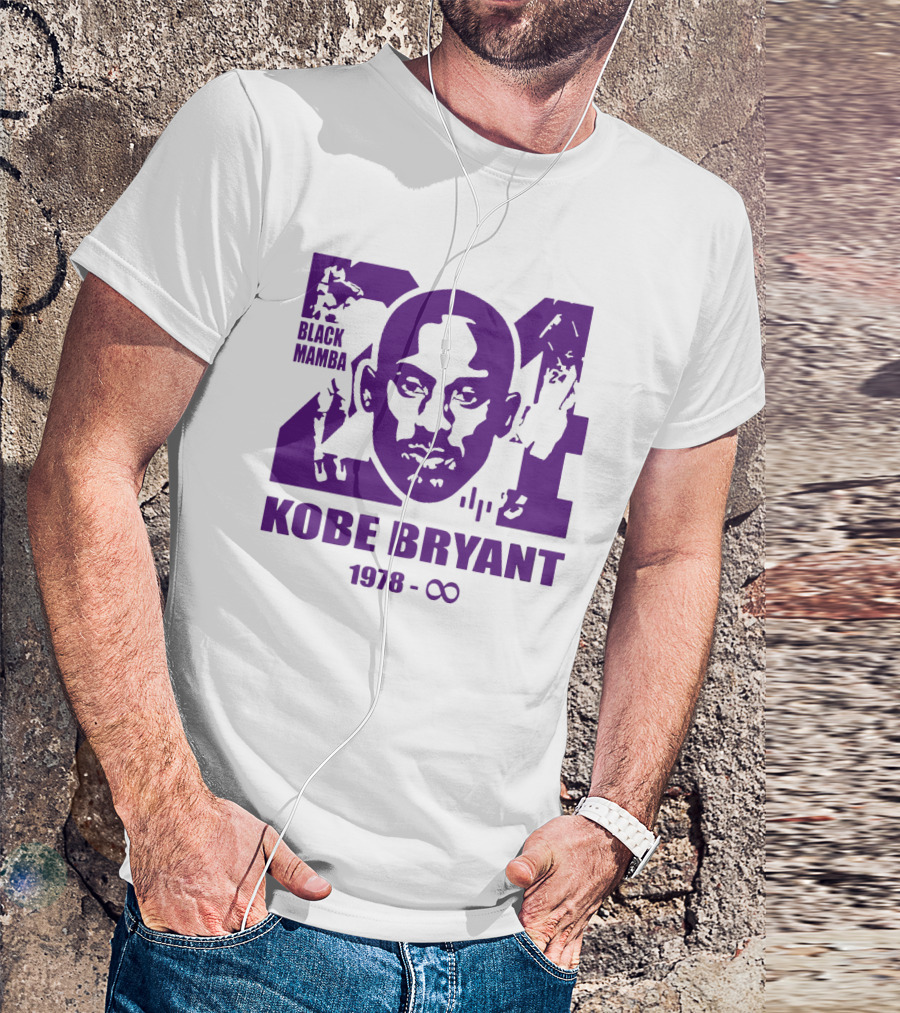 Kobe Bryant Black Mamba Legend Never Die 1978 Infinity T-Shirt