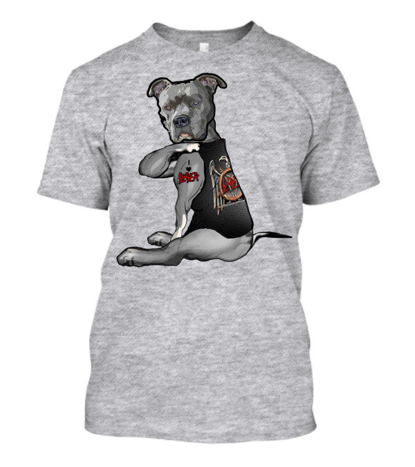Slayer Dog Tattoo With Slayer Logo Vest T-Shirt