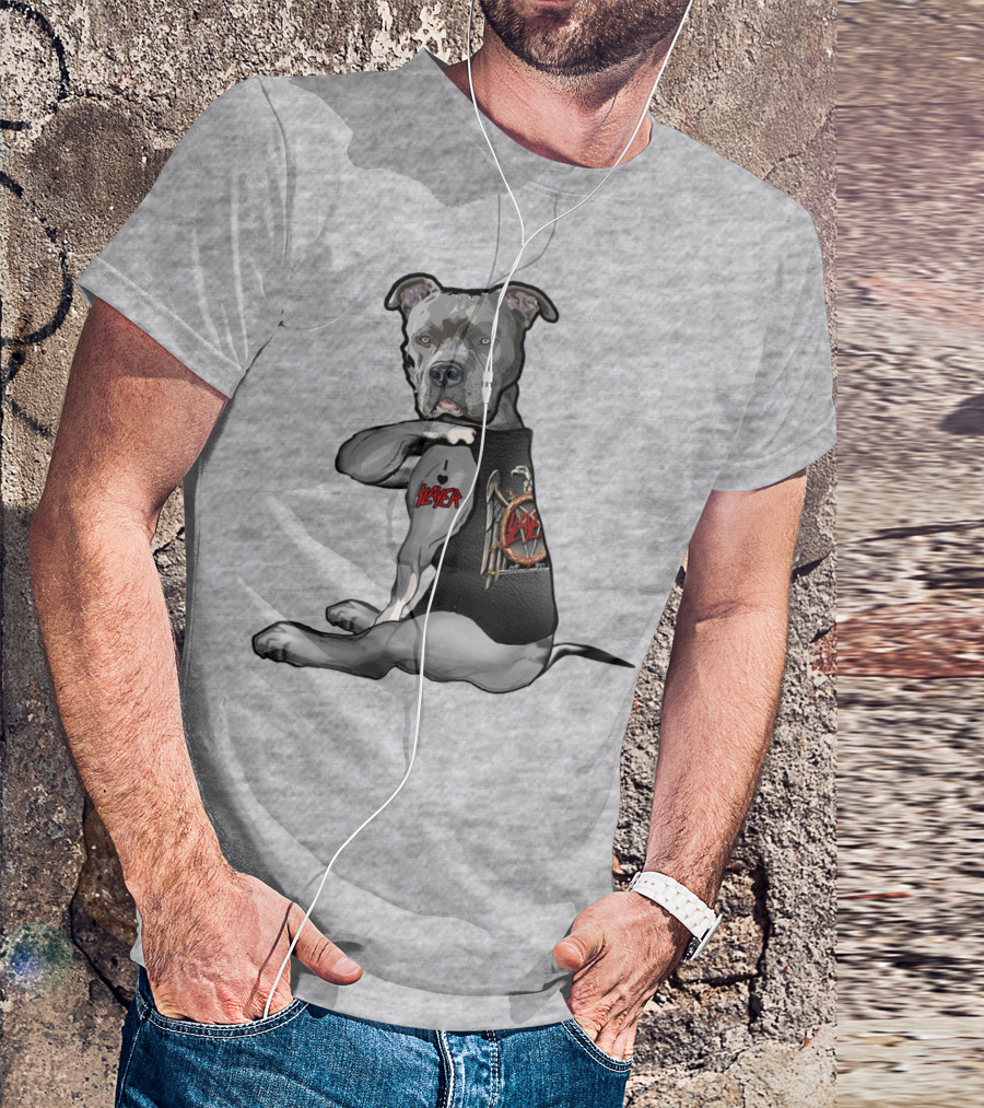 Slayer Dog Tattoo With Slayer Logo Vest T-Shirt