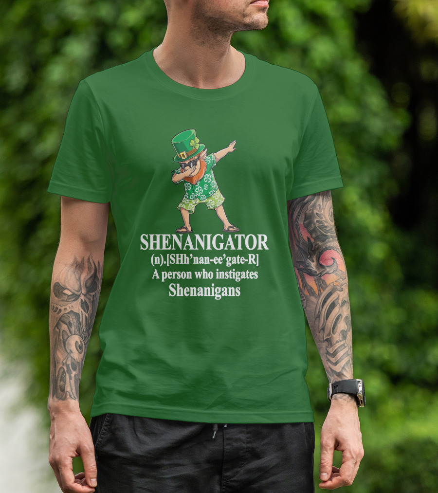 SHENANIGATOR Definition Celtic Inspired Mischief Instigator T-Shirt