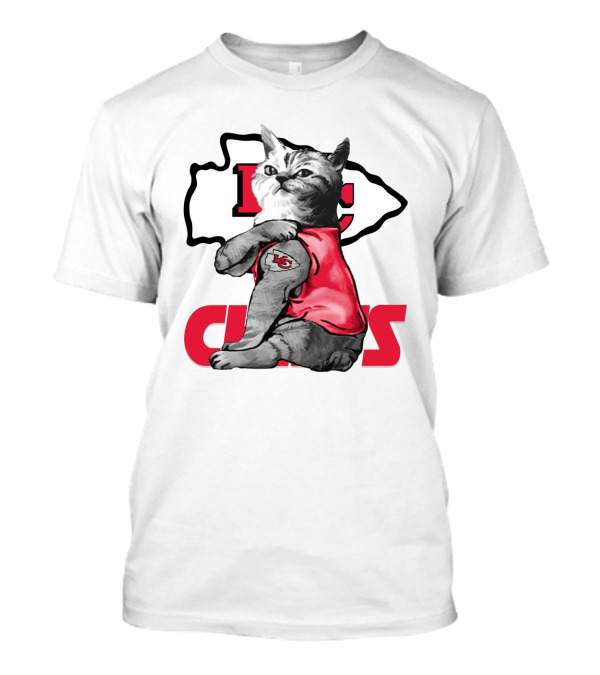 Kansas City Chiefs Cat Lovers T-Shirt