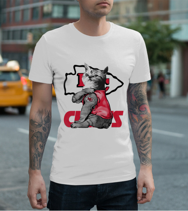 Kansas City Chiefs Cat Lovers T-Shirt