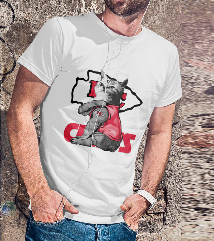 Kansas City Chiefs Cat Lovers T-Shirt
