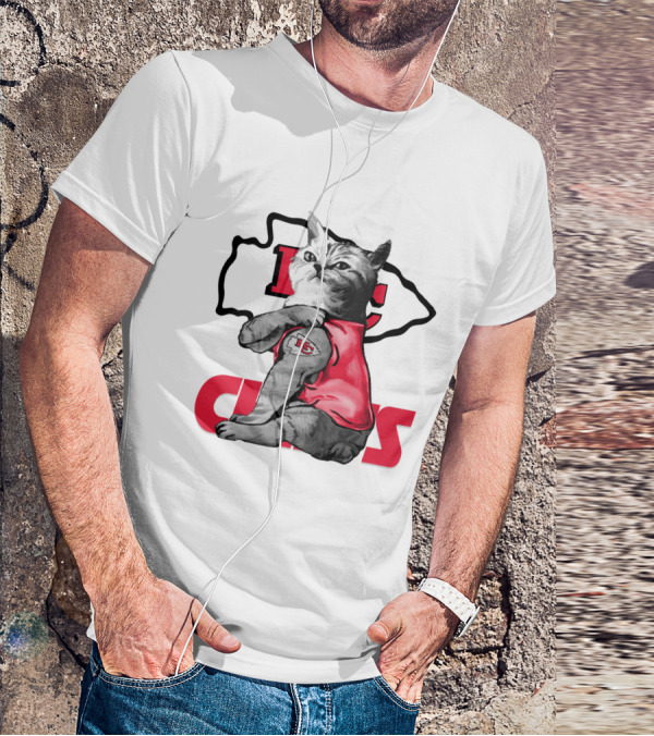 Kansas City Chiefs Cat Lovers T-Shirt
