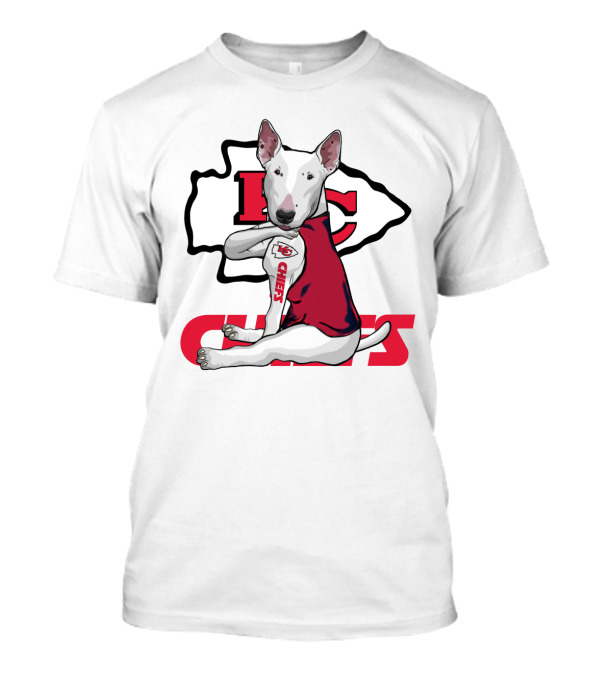 Kc Chiefs Bullterrier Fan T-Shirt