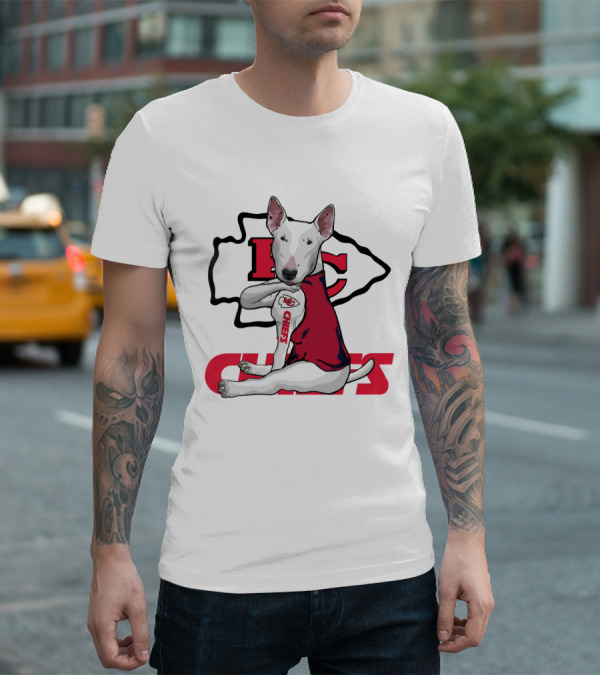 Kc Chiefs Bullterrier Fan T-Shirt
