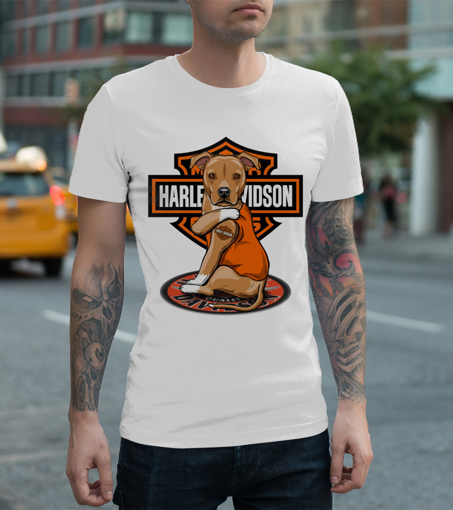 Harley Davidson Pitbull Quality Motorcycles T-Shirt