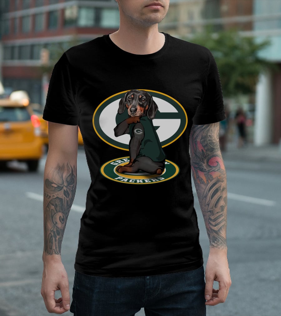 Green Bay Packers Dachshund Nfl Fan Gear T-Shirt