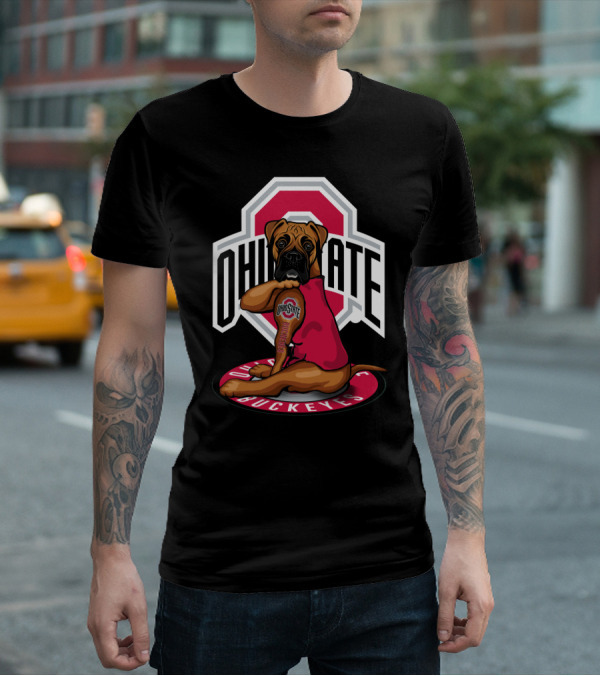 Ohio State Buckeyes Dog In T-Shirt