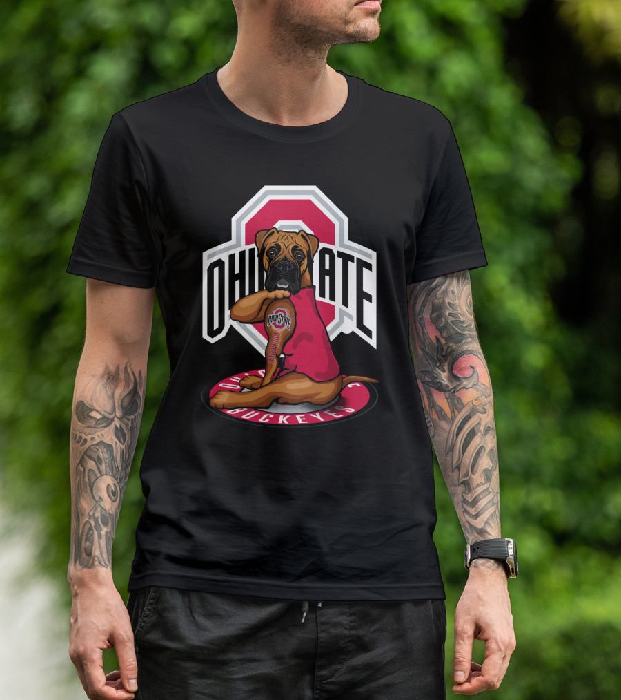 Ohio State Buckeyes Dog In T-Shirt