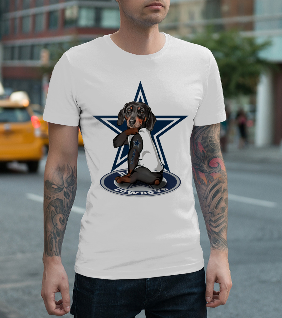 Dallas Cowboys Dachshunds NFL Star Fan T-Shirt